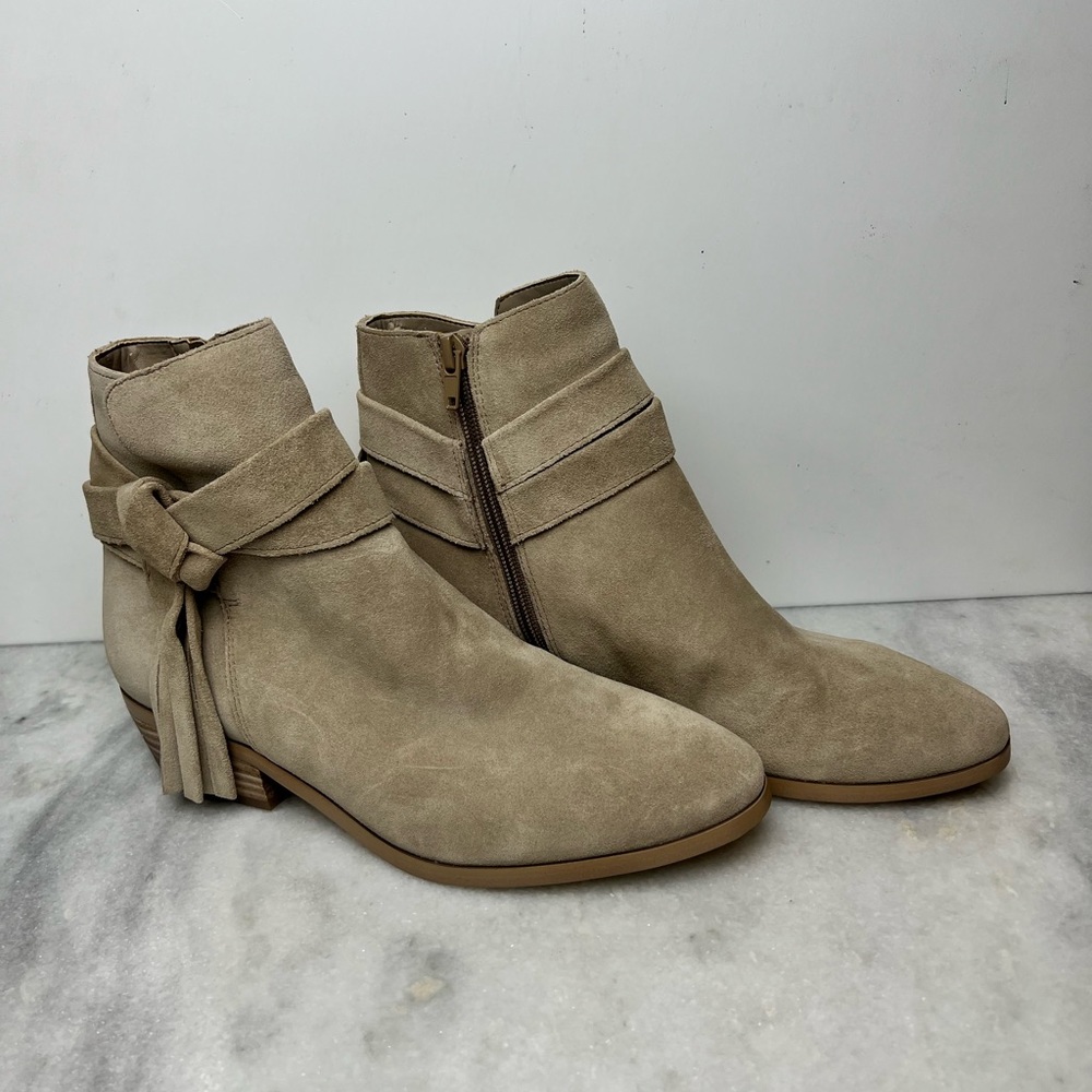 Guess Taupe Suede Ankle Booties - Picture 6 of 14